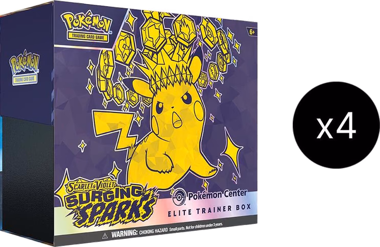 Pokemon Surging Sparks Pokemon Center Elite Trainer Box (Exclusive) Case