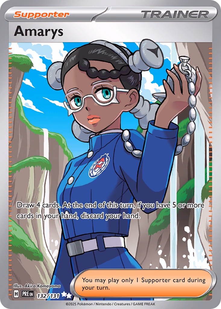 Amarys Pokemon card (132/131, Prismatic Evolutions)