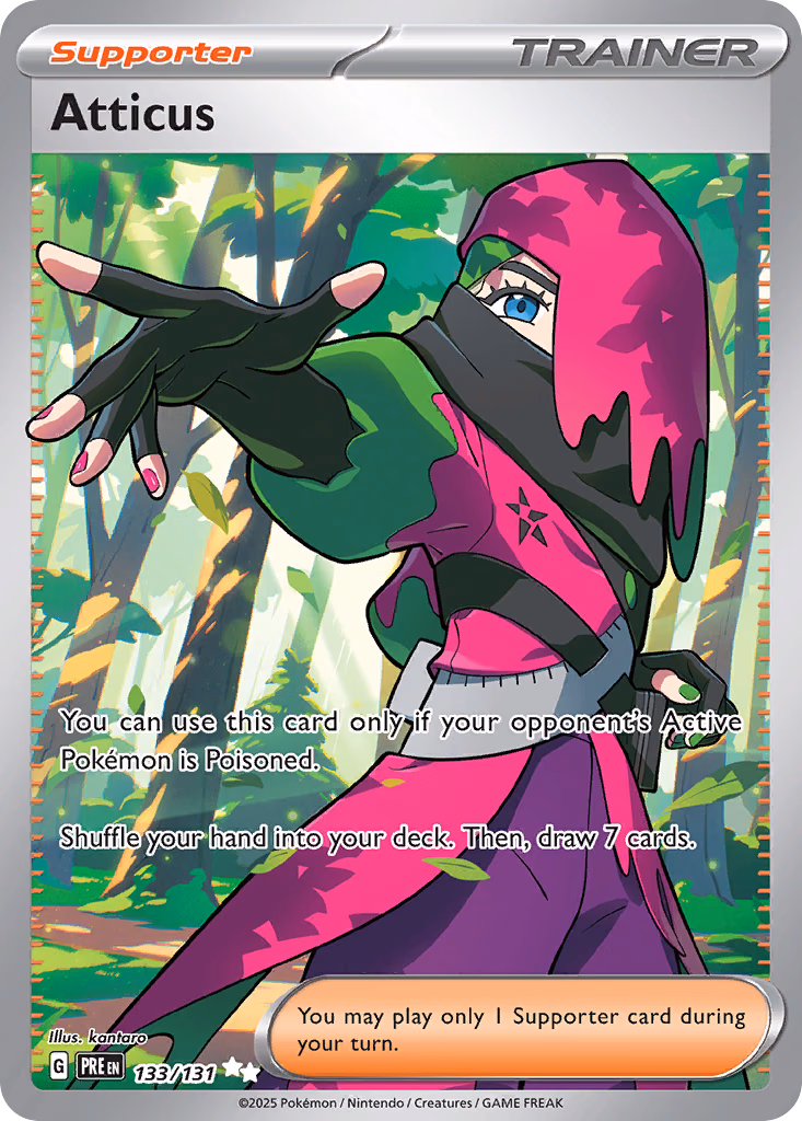 Atticus Pokemon card (133/131, Prismatic Evolutions)