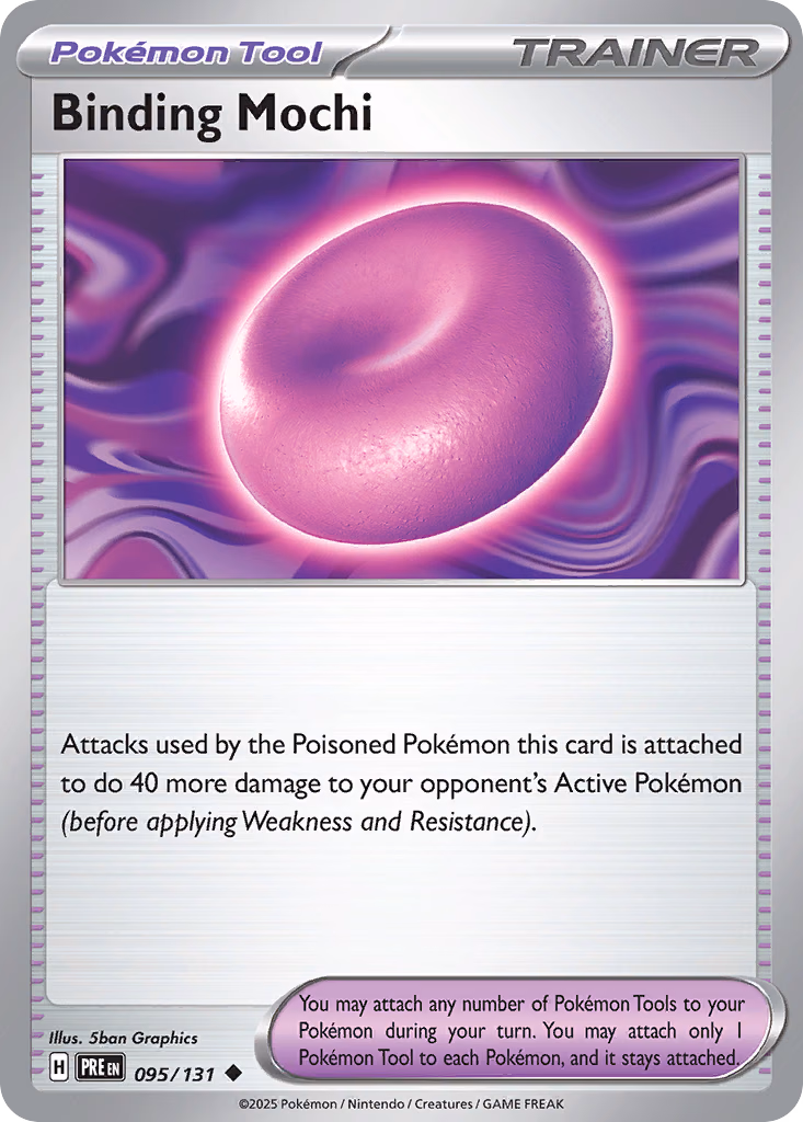 Binding Mochi Pokemon card (095/131, Prismatic Evolutions)