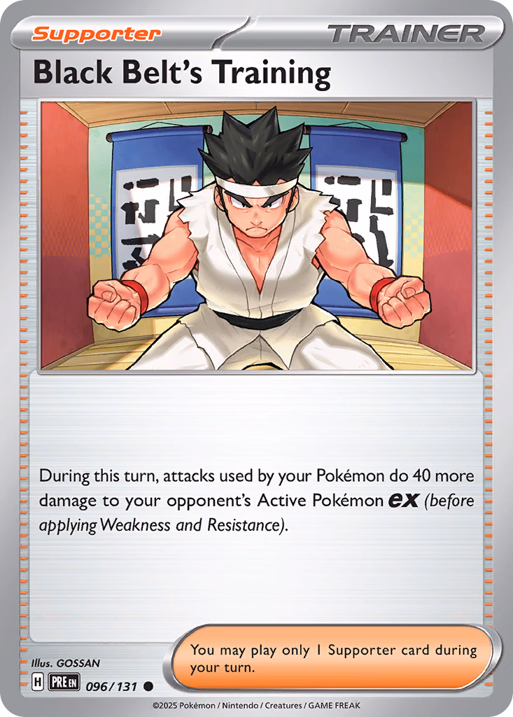 Black Belt's Training Pokemon card (096/131, Prismatic Evolutions)