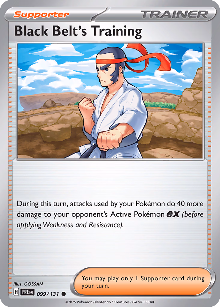 Black Belt's Training Pokemon card (099/131, Prismatic Evolutions)