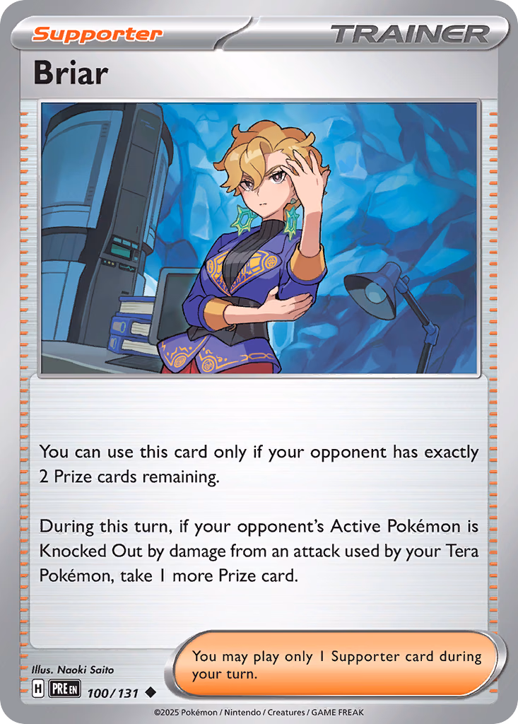 Briar Pokemon card (100/131, Prismatic Evolutions)