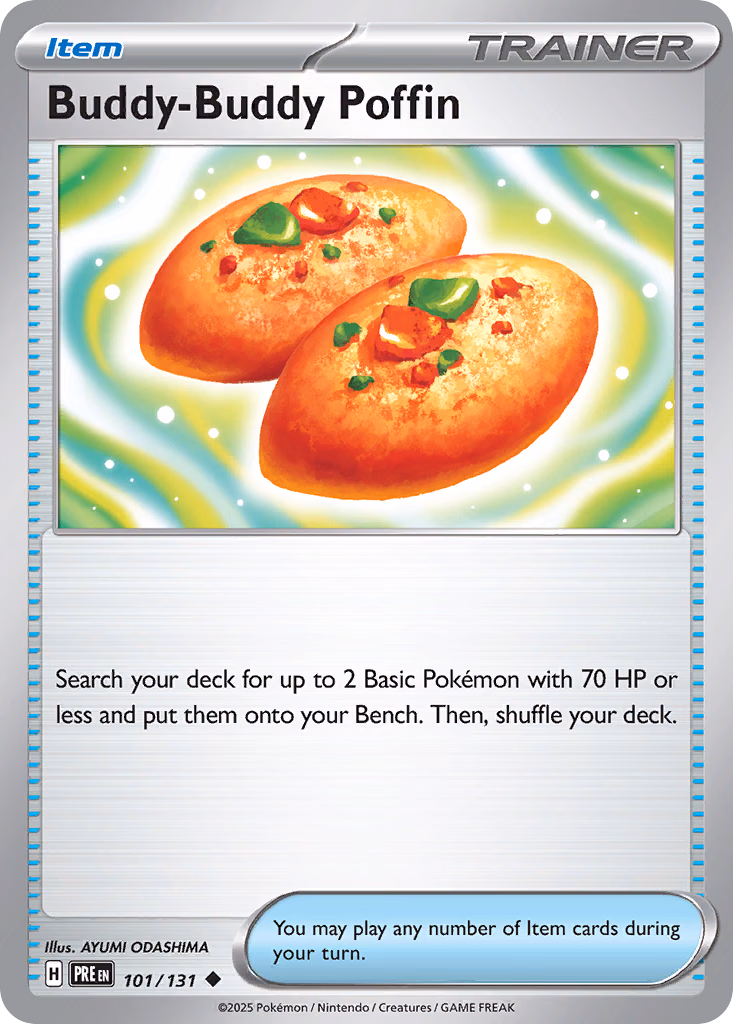 Buddy-Buddy Poffin Pokemon card (101/131, Prismatic Evolutions)