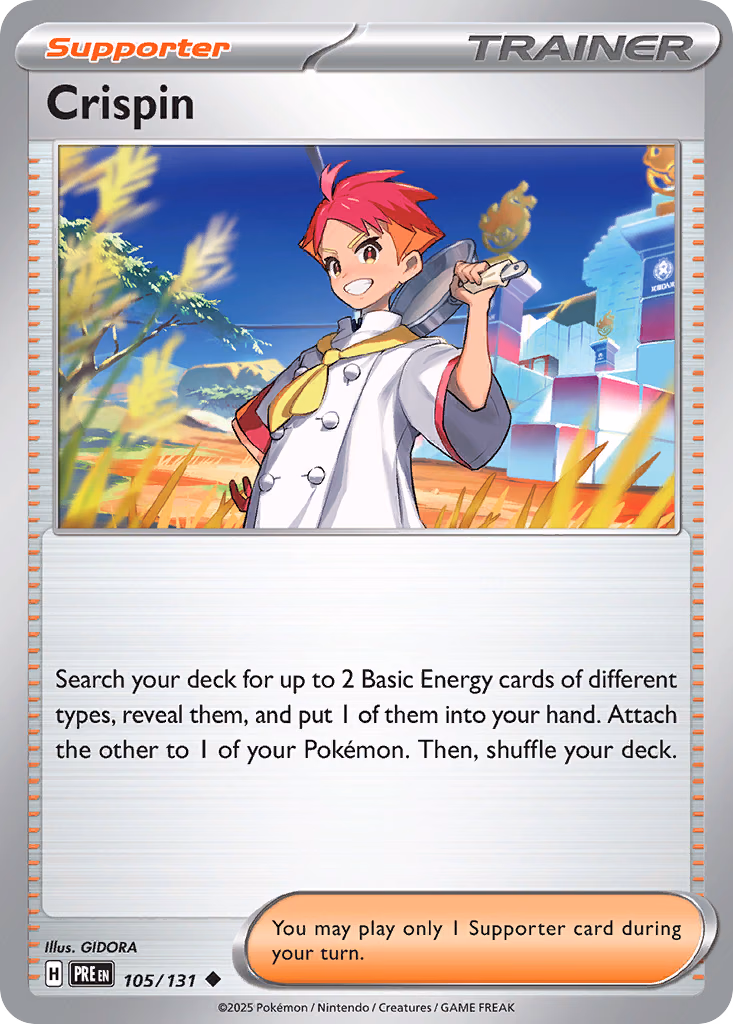 Crispin Pokemon card (105/131, Prismatic Evolutions)