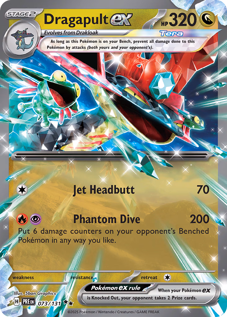 Dragapult ex Pokemon card (073/131, Prismatic Evolutions)
