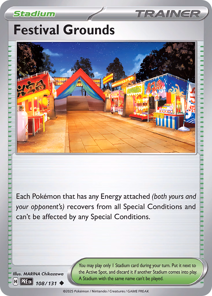 Festival Grounds Pokemon card (108/131, Prismatic Evolutions)