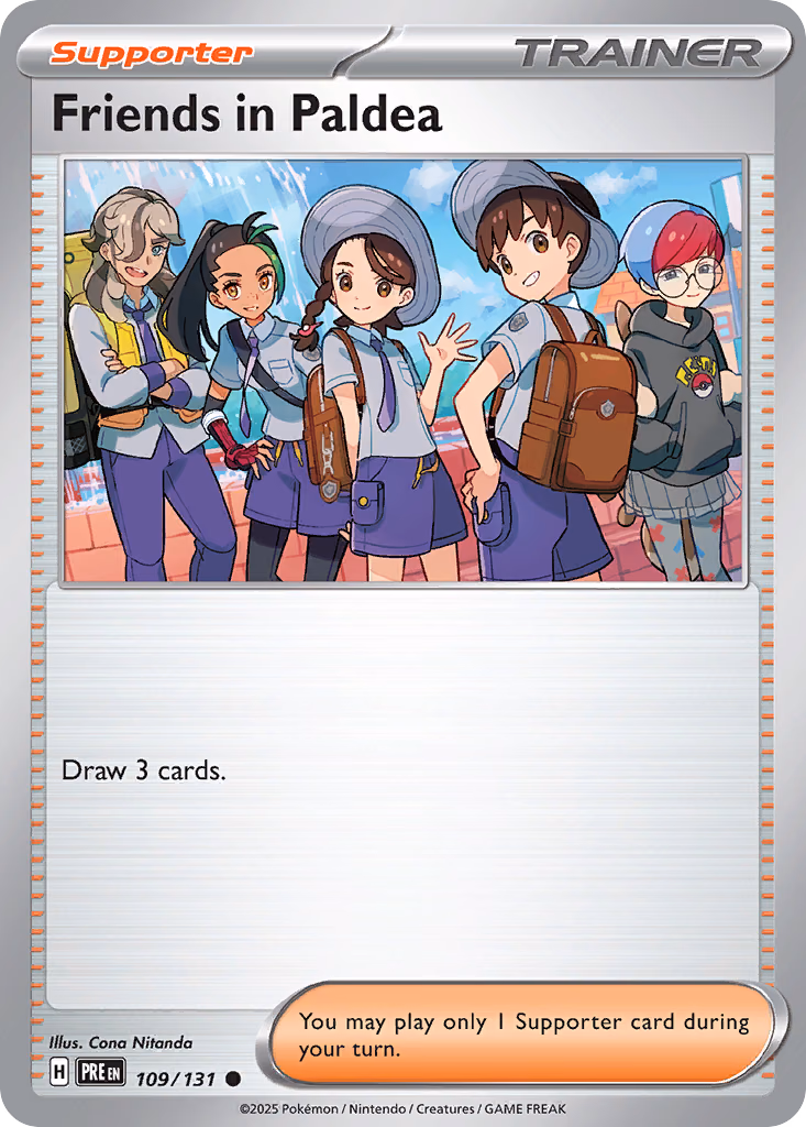 Friends in Paldea Pokemon card (109/131, Prismatic Evolutions)