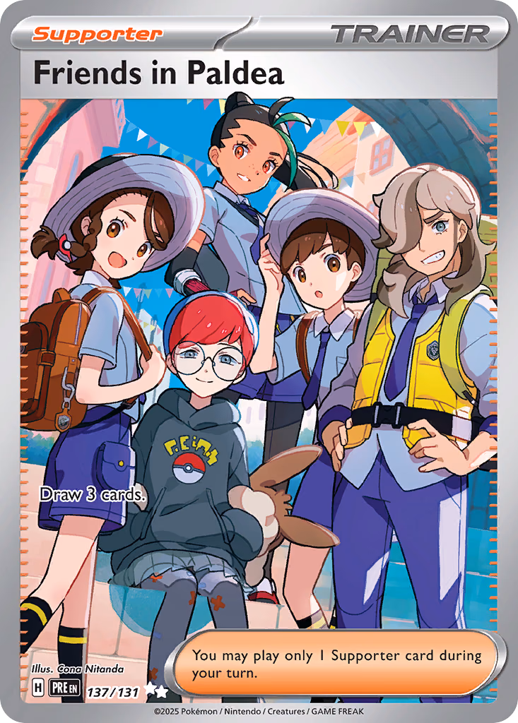 Friends in Paldea Pokemon card (137/131, Prismatic Evolutions)