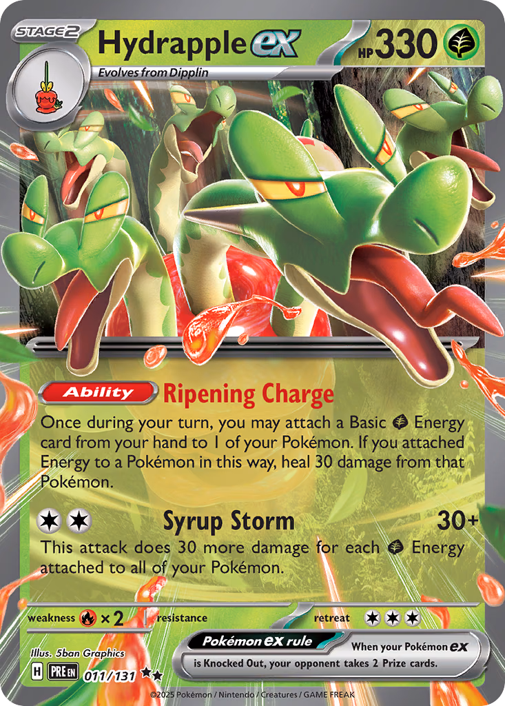 Hydrapple ex Pokemon card (011/131, Prismatic Evolutions)
