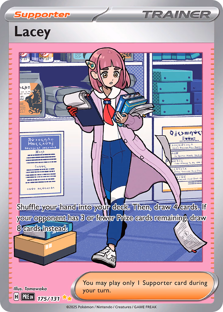 Lacey Pokemon card (175/131, Prismatic Evolutions)