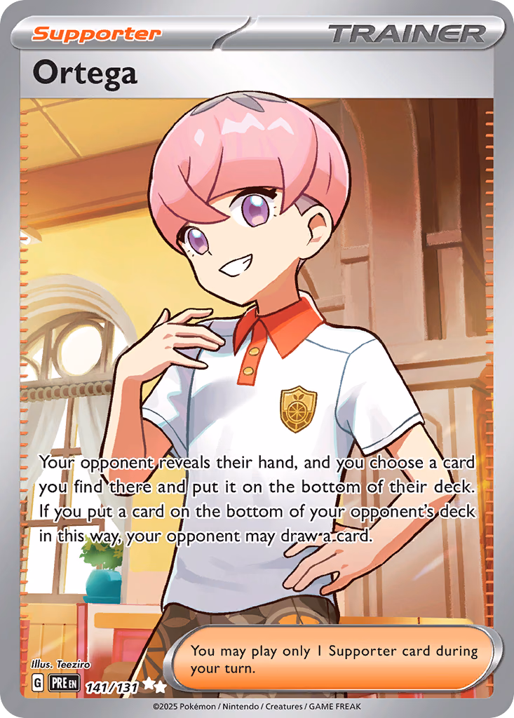 Ortega Pokemon card (141/131, Prismatic Evolutions)