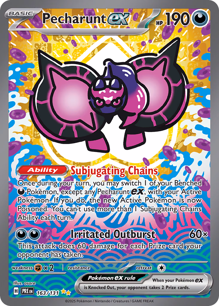Pecharunt ex Pokemon card (163/131, Prismatic Evolutions)