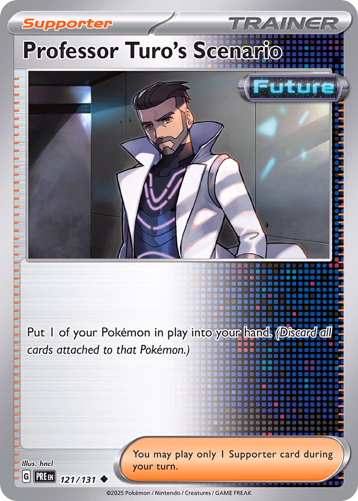 Professor Turo's Scenario Pokemon card (121/131, Prismatic Evolutions)