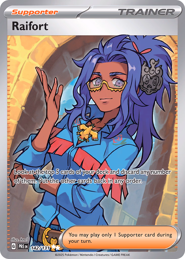 Raifort Pokemon card (142/131, Prismatic Evolutions)