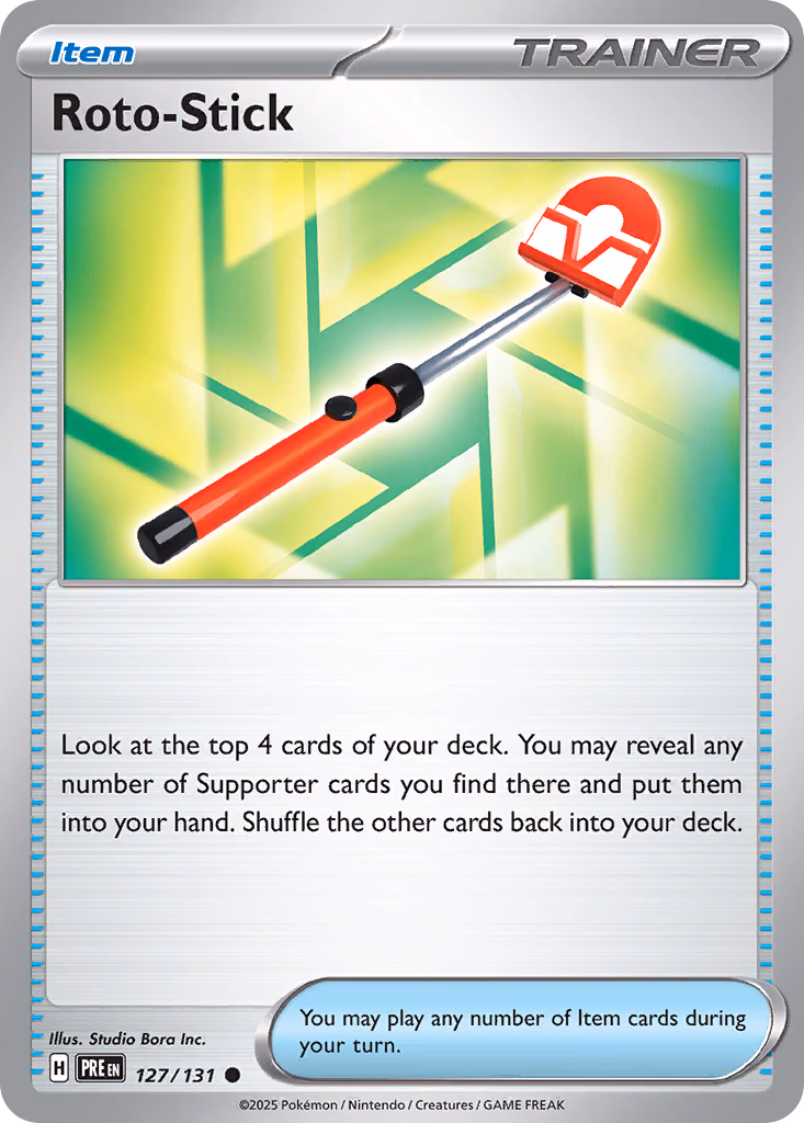 Roto-Stick Pokemon card (127/131, Prismatic Evolutions)