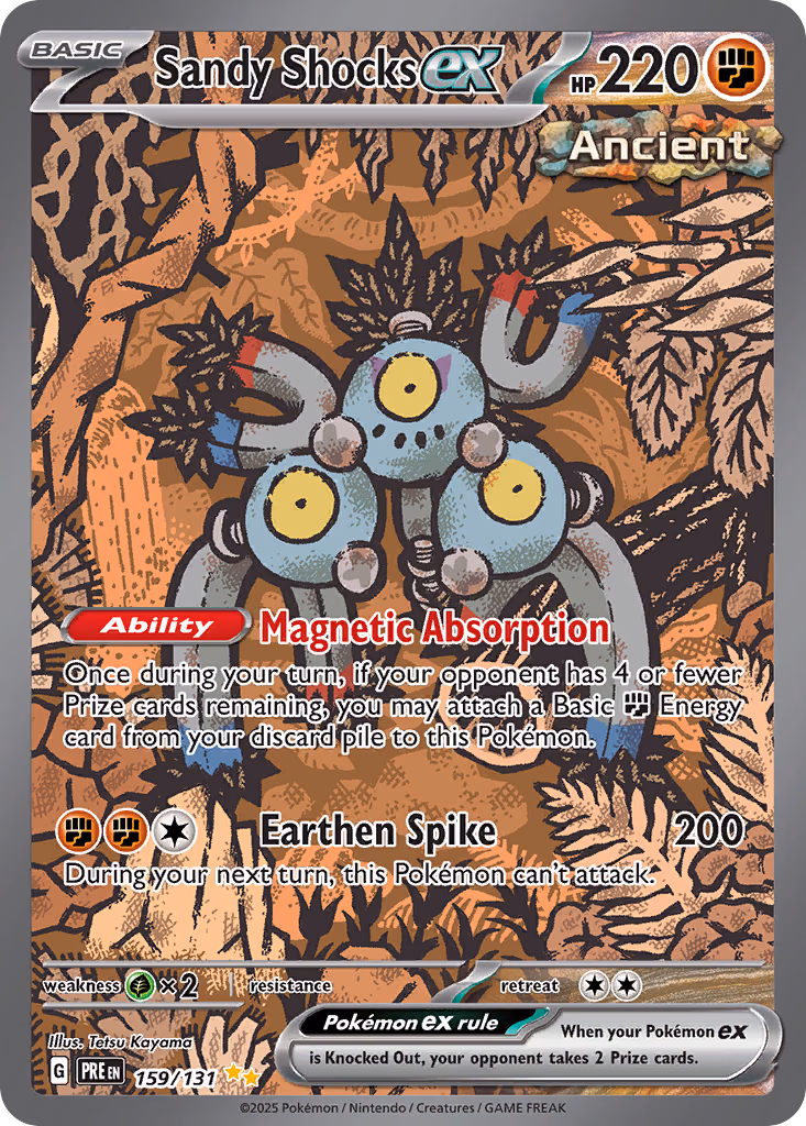 Sandy Shocks ex Pokemon card (159/131, Prismatic Evolutions)