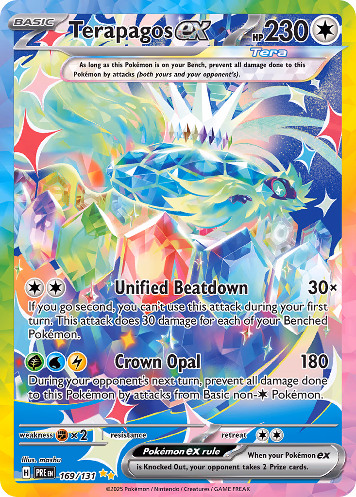 Terapagos ex Pokemon card (169/131, Prismatic Evolutions)