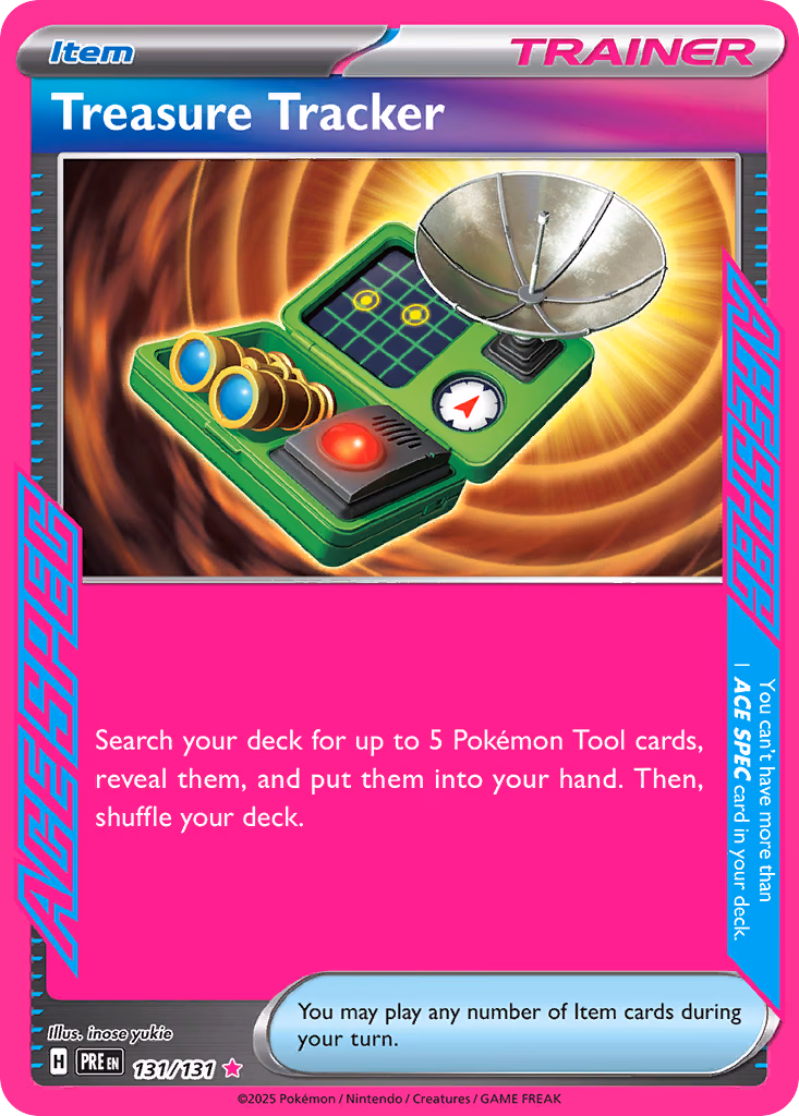 Treasure Tracker Pokemon card (131/131, Prismatic Evolutions)