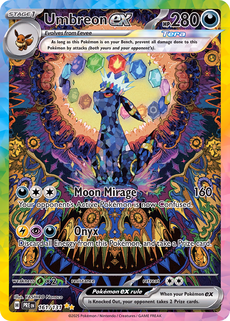 Umbreon ex Pokemon card (161/131, Prismatic Evolutions)