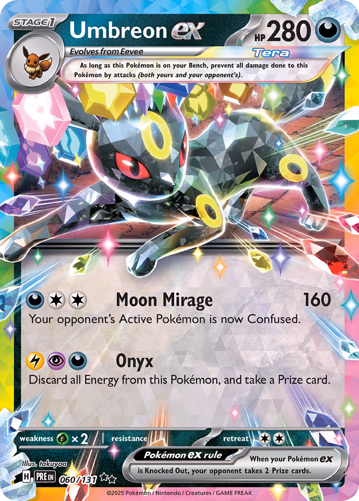 Umbreon ex Pokemon card (060/131, Prismatic Evolutions)