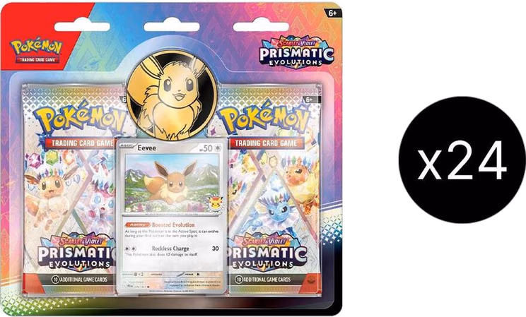 Pokemon Prismatic Evolutions 2-Pack Blister Case