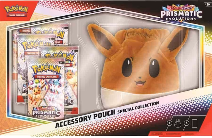 Pokemon Prismatic Evolutions Accessory Pouch Special Collection