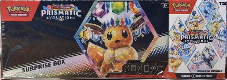 Pokemon Prismatic Evolutions Booster Bundle + Surprise Box Bundle (Sam's Club)