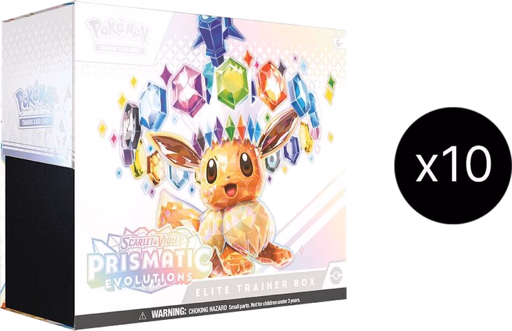 Pokemon Prismatic Evolutions Elite Trainer Box Case