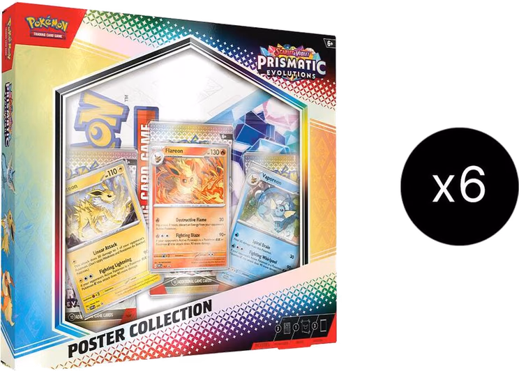 Pokemon Prismatic Evolutions Poster Collection Case