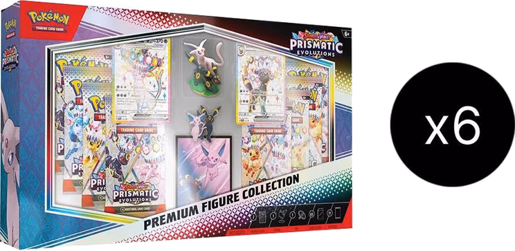 Pokemon Prismatic Evolutions Premium Figure Collection Case