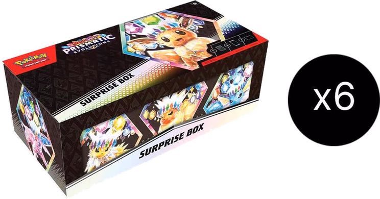 Pokemon Prismatic Evolutions Surprise Box Case