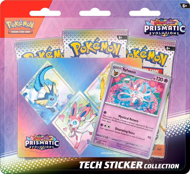 Pokemon Prismatic Evolutions Tech Sticker Collection [Sylveon]