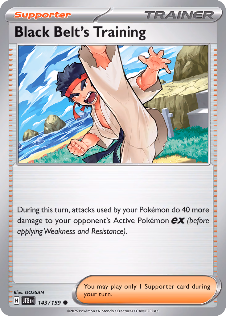 Black Belt's Training Pokemon card (143/159, Journey Together)