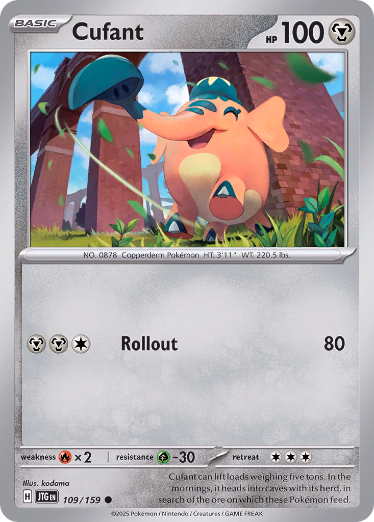 Cufant Pokemon card (109/159, Journey Together)