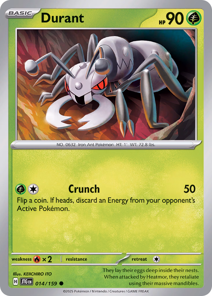 Durant Pokemon card (014/159, Journey Together)