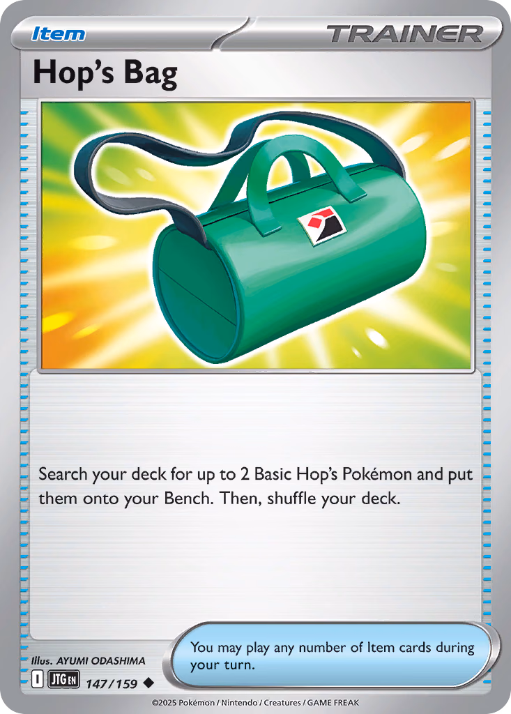 Hop's Bag Pokemon card (147/159, Journey Together)