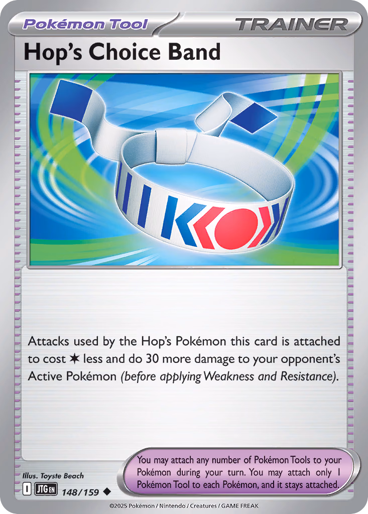 Hop's Choice Band Pokemon card (148/159, Journey Together)