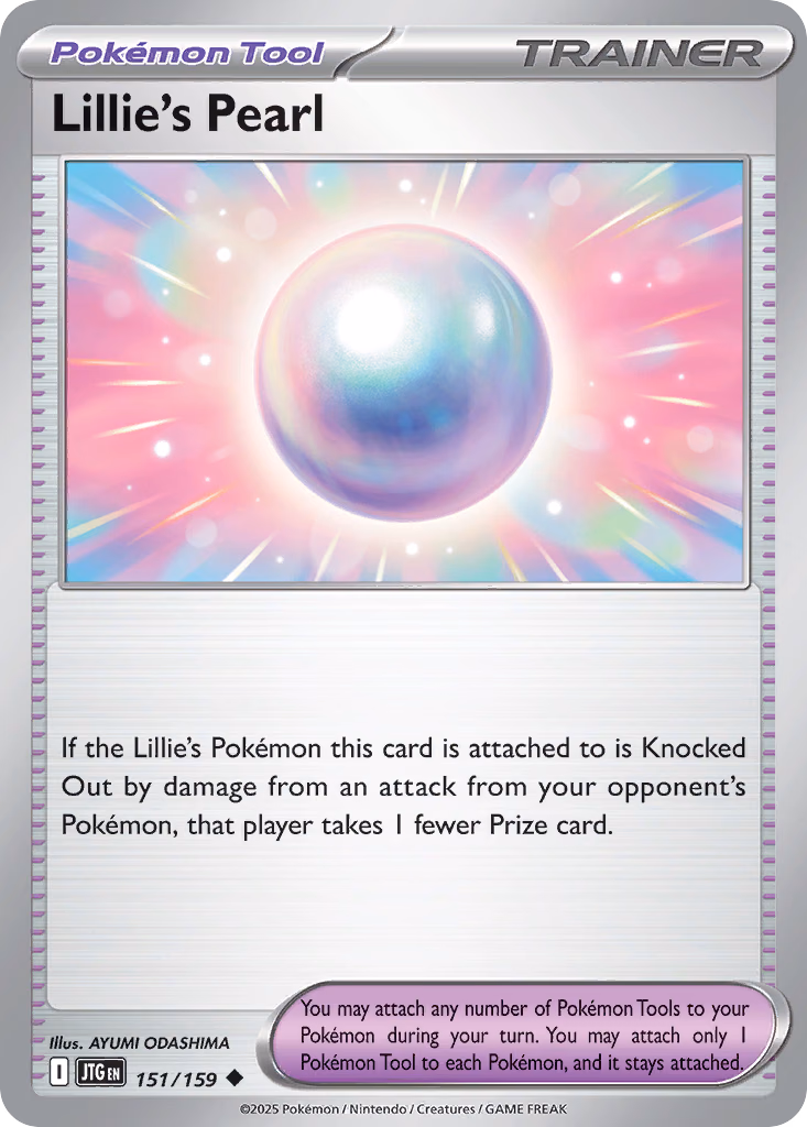 Lillie's Pearl Pokemon card (151/159, Journey Together)