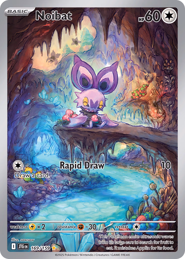 Noibat Pokemon card (169/159, Journey Together)