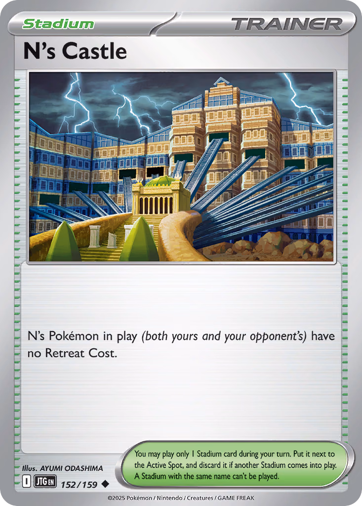 N's Castle Pokemon card (152/159, Journey Together)