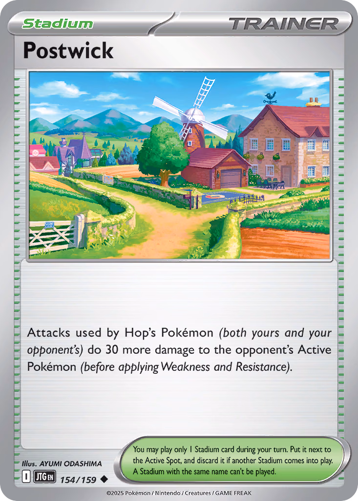 Postwick Pokemon card (154/159, Journey Together)