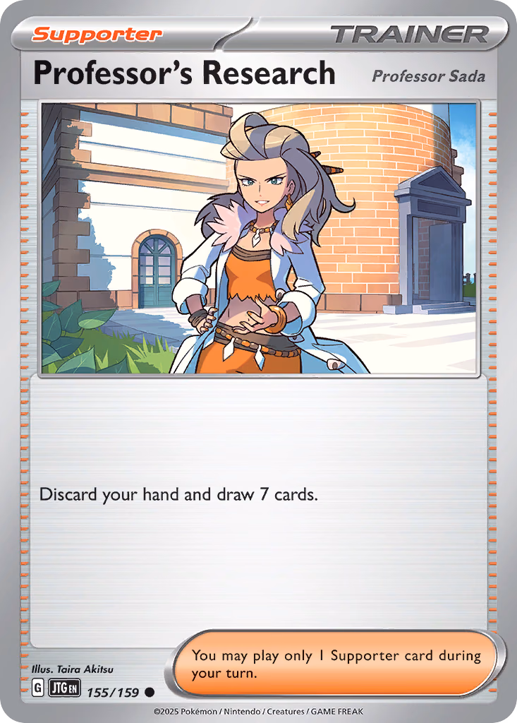 Professor's Research Pokemon card (155/159, Journey Together)