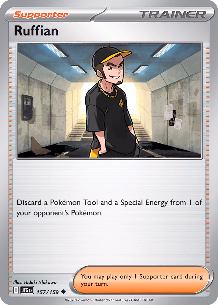 Ruffian Pokemon card (157/159, Journey Together)