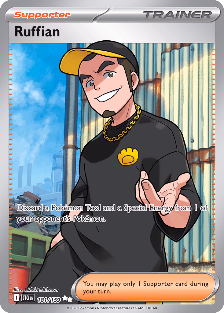 Ruffian Pokemon card (181/159, Journey Together)