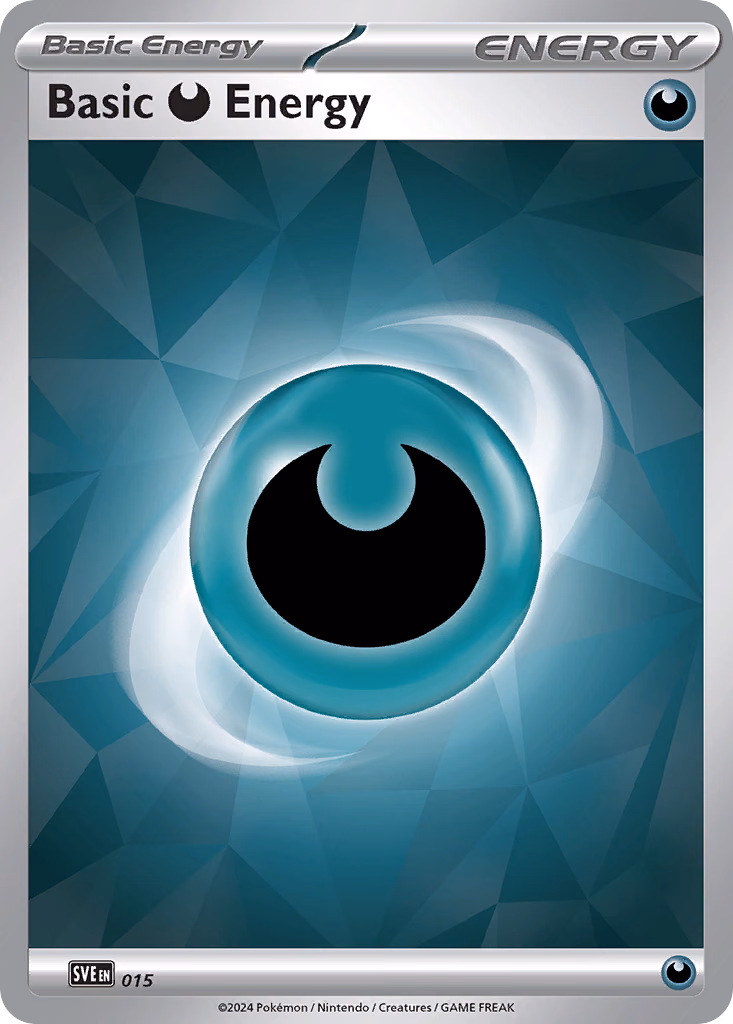 Basic Darkness Energy Pokemon card (015, Scarlet & Violet Energies)