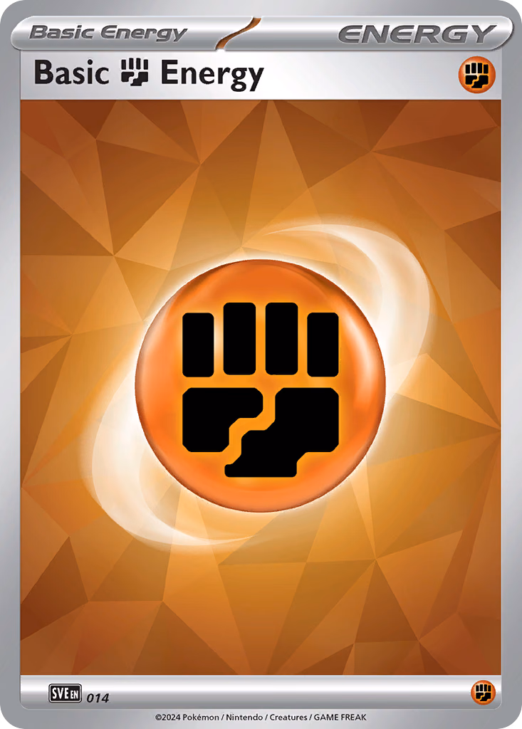 Basic Fighting Energy Pokemon card (014, Scarlet & Violet Energies)