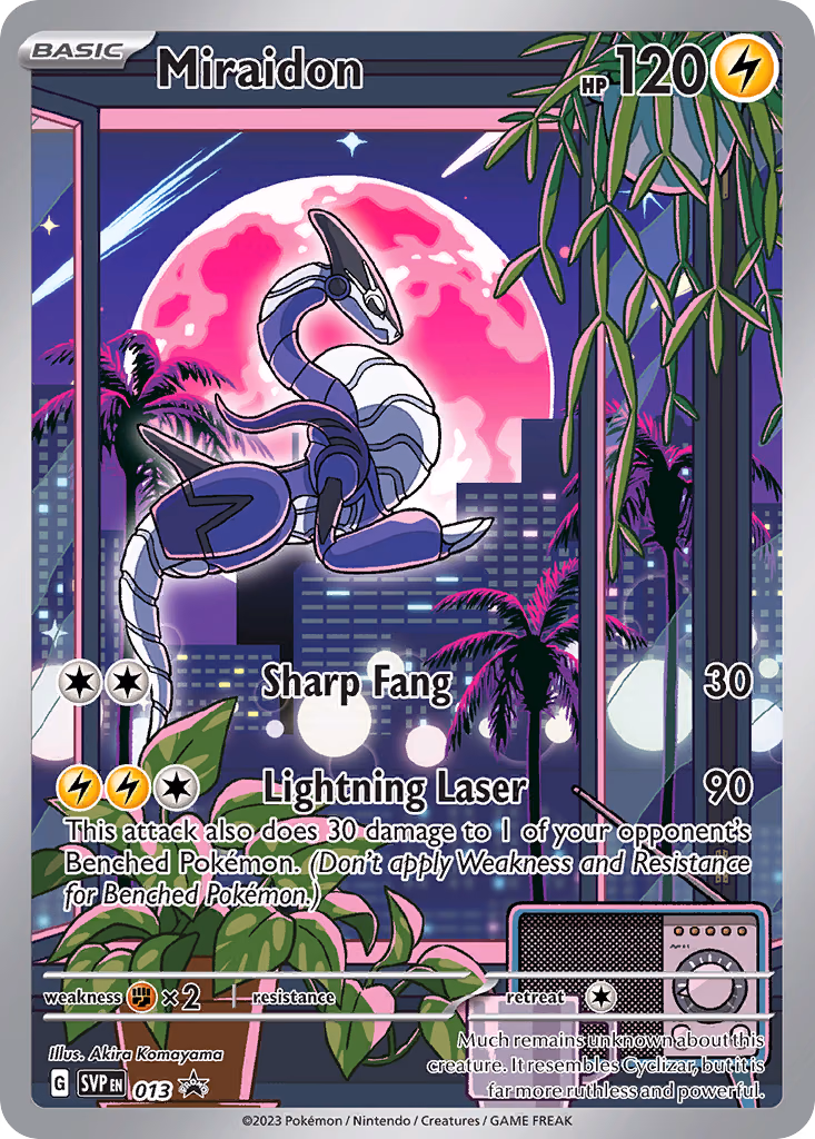 Miraidon Pokemon card (013, Scarlet & Violet Black Star Promos)