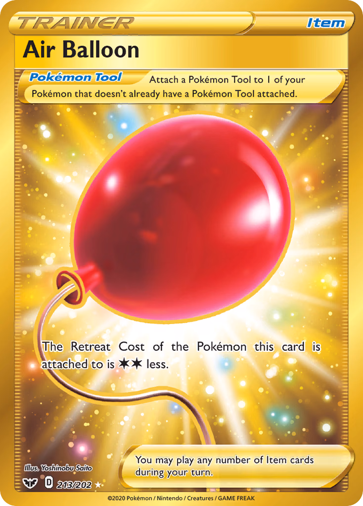 Air Balloon Pokemon card (213/202, Sword & Shield)