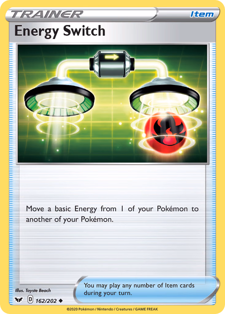 Energy Switch Pokemon card (162/202, Sword & Shield)